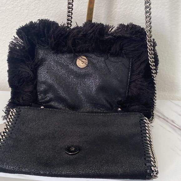 Stella McCartney Black Swan Cross Body Bag - Picture 3 of 6